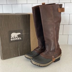 Sorel Slimpack Riding Boot in Nutmeg size 7. Excellent condition.